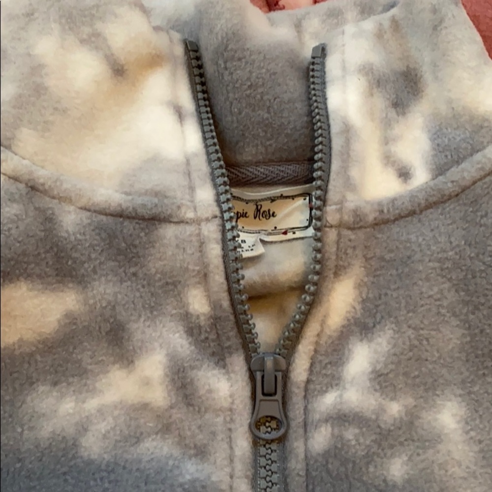 Hippy Rose Fleece Cropped Jacket